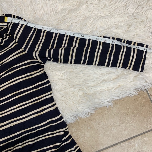 Tory Burch Evan Embellished Striped Silk-Jersey - Picture 5 of 8